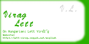 virag lett business card